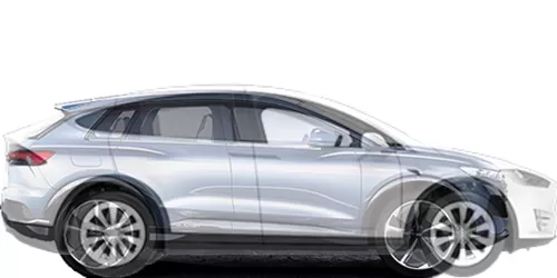 #Q4 e-tron concept 2020 + model X Long Range 2015-