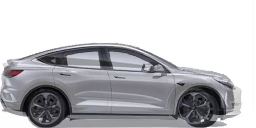 #Q4 Sportback e-tron concept + model Y Dual Motor Long Range 2020-