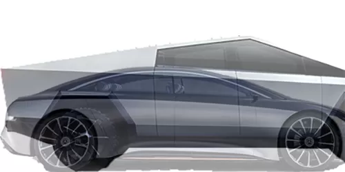 #Vision EQS Concept 2019 + サイバートラック デュアルモーター 2022-