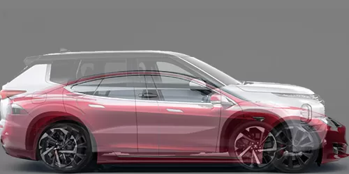 #アウトランダーPHEV P 2021- + Model S パフォーマンス 2012-