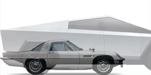 #サイバートラック シングルモーター 2020- + コスモスポーツ 1967-1972