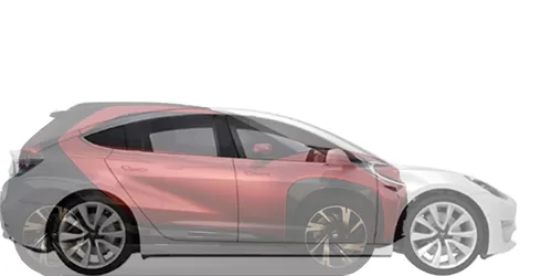 #Aygo X Prologue EV concept 2021 + model 3 Dual Motor Long Range 2017-