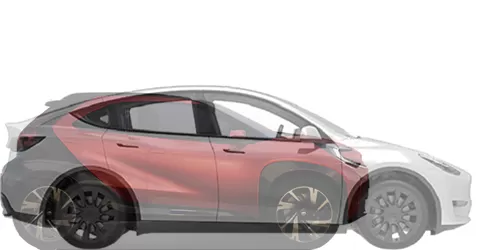#Aygo X Prologue EV concept 2021 + model Y Dual Motor Long Range 2020-