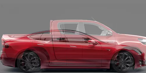 #ハイラックス Z 2015- + Model S パフォーマンス 2012-