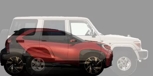 #ランドクルーザー70 バン 2014- + アイゴX プロローグ EV コンセプト 2021